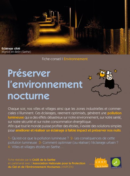 Préserver l'environnement nocturne