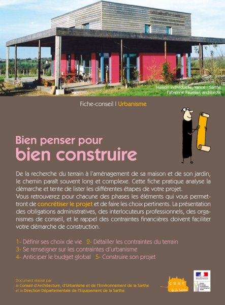 Bien penser pour bien construire